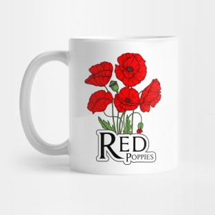 Classic red poppies Mug